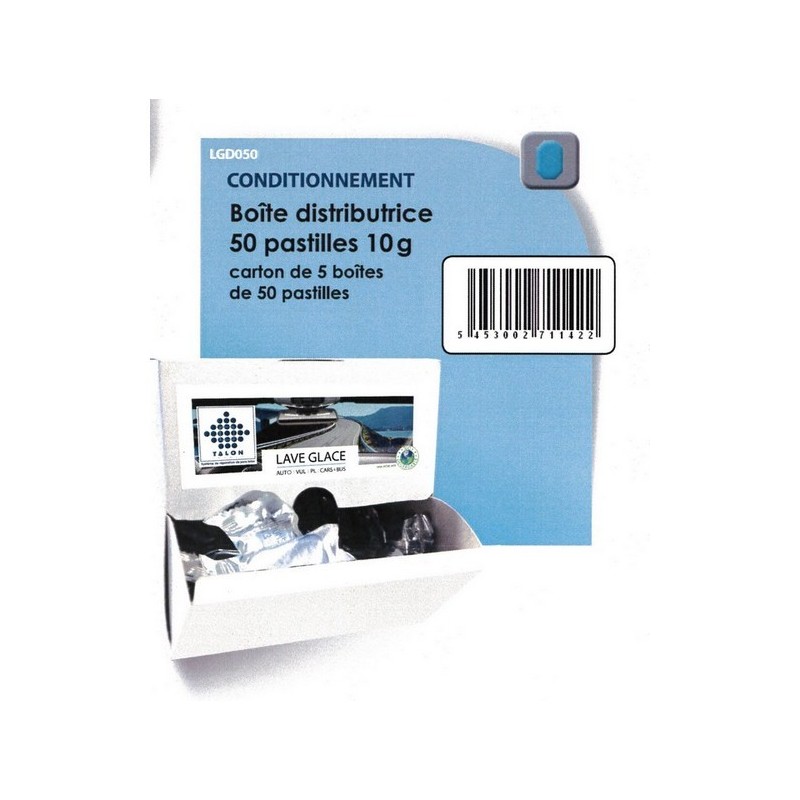Lave Glace été boite de 50 pastilles Lave Glace été boite de 50 pastilles