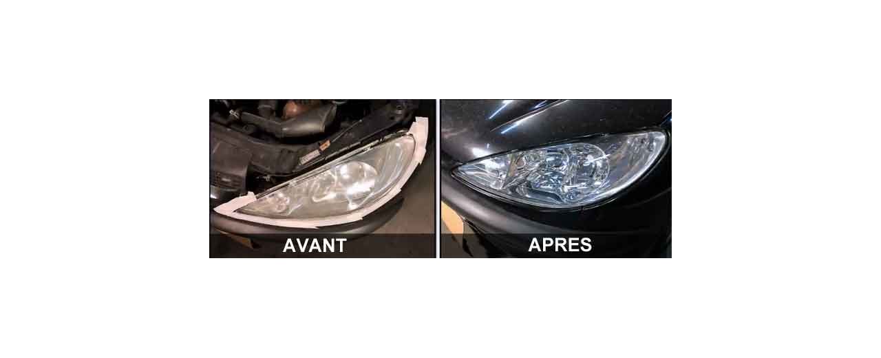 Rénovation des phares en polycarbonate